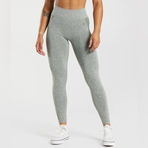 Gymshark Seamless High Rise Grey Pink Leggings